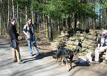 Loni, Silke mit Lotti und Benny